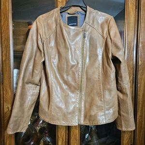 Mauritius Saena Lame Leather Jacket women XXL, us size 14